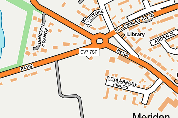 CV7 7SP map - OS OpenMap – Local (Ordnance Survey)