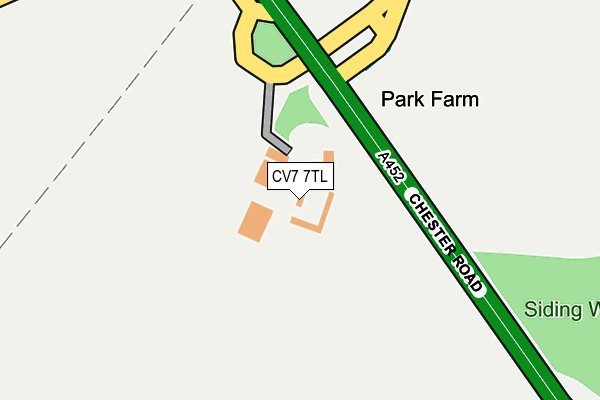 CV7 7TL map - OS OpenMap – Local (Ordnance Survey)