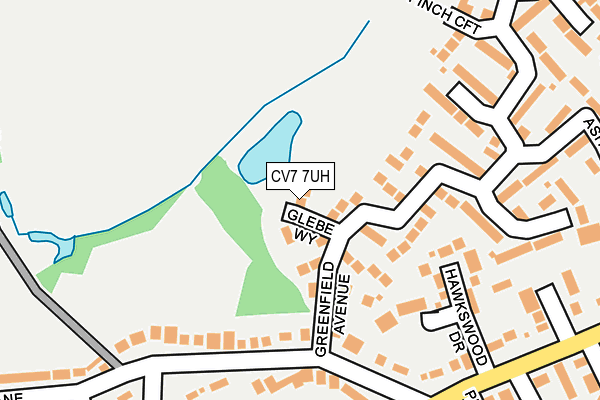 CV7 7UH map - OS OpenMap – Local (Ordnance Survey)