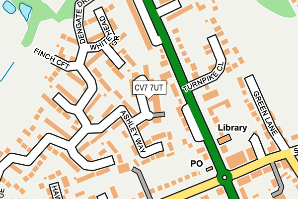 CV7 7UT map - OS OpenMap – Local (Ordnance Survey)