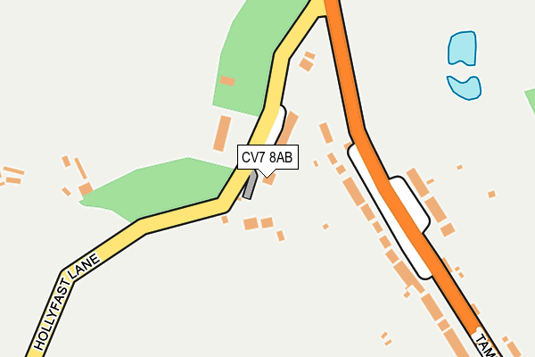 CV7 8AB map - OS OpenMap – Local (Ordnance Survey)