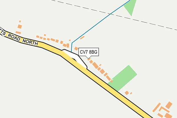 CV7 8BG map - OS OpenMap – Local (Ordnance Survey)