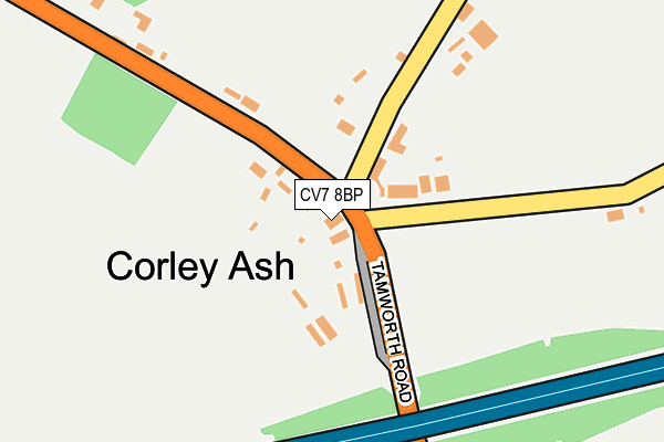 CV7 8BP map - OS OpenMap – Local (Ordnance Survey)