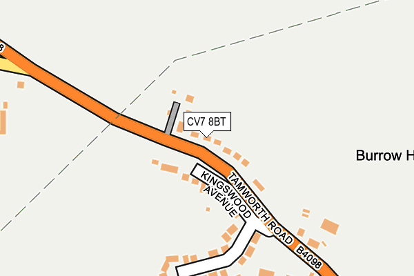 CV7 8BT map - OS OpenMap – Local (Ordnance Survey)
