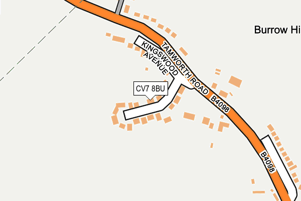 CV7 8BU map - OS OpenMap – Local (Ordnance Survey)