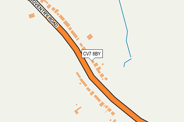 CV7 8BY map - OS OpenMap – Local (Ordnance Survey)
