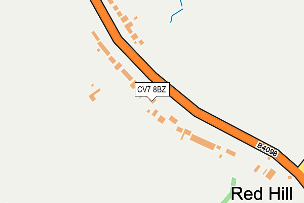 CV7 8BZ map - OS OpenMap – Local (Ordnance Survey)
