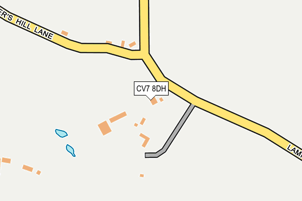 CV7 8DH map - OS OpenMap – Local (Ordnance Survey)