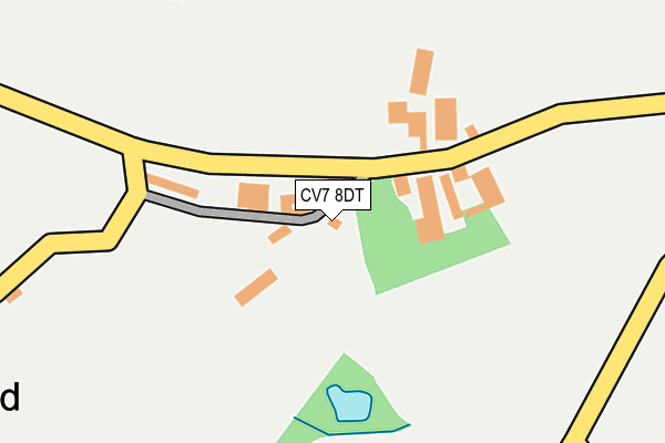 CV7 8DT map - OS OpenMap – Local (Ordnance Survey)