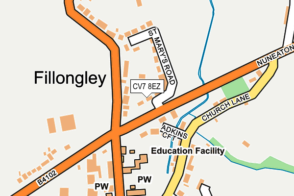 Map of Z WALKER SERVICES LTD at local scale