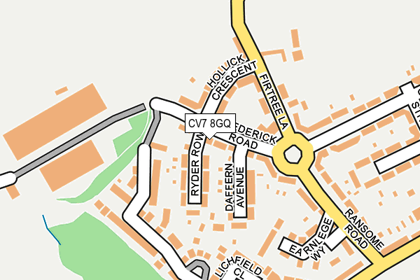 CV7 8GQ map - OS OpenMap – Local (Ordnance Survey)
