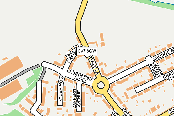 CV7 8GW map - OS OpenMap – Local (Ordnance Survey)