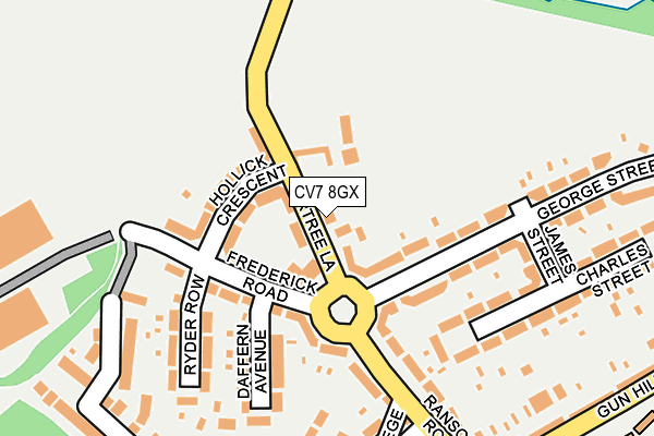 CV7 8GX map - OS OpenMap – Local (Ordnance Survey)