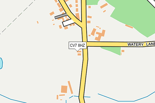 CV7 8HZ map - OS OpenMap – Local (Ordnance Survey)
