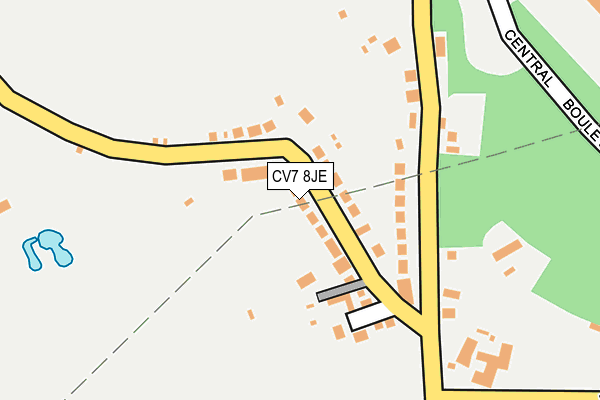 CV7 8JE map - OS OpenMap – Local (Ordnance Survey)