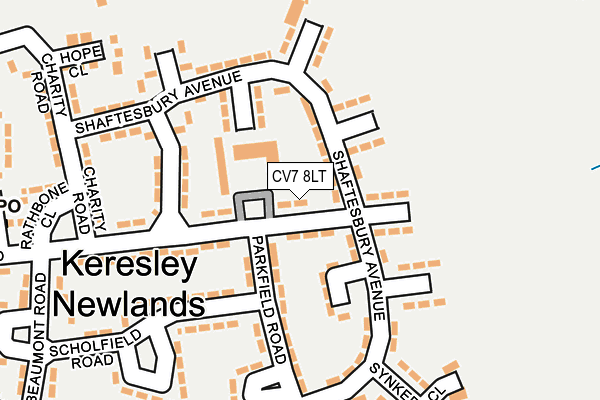 CV7 8LT map - OS OpenMap – Local (Ordnance Survey)