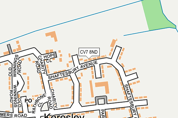 CV7 8ND map - OS OpenMap – Local (Ordnance Survey)