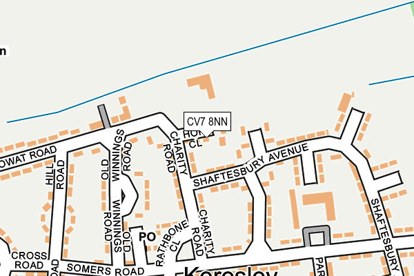 CV7 8NN map - OS OpenMap – Local (Ordnance Survey)