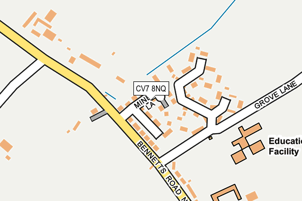 CV7 8NQ map - OS OpenMap – Local (Ordnance Survey)