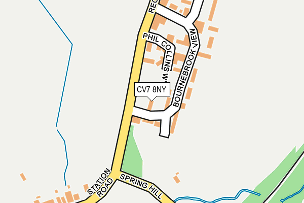 CV7 8NY map - OS OpenMap – Local (Ordnance Survey)