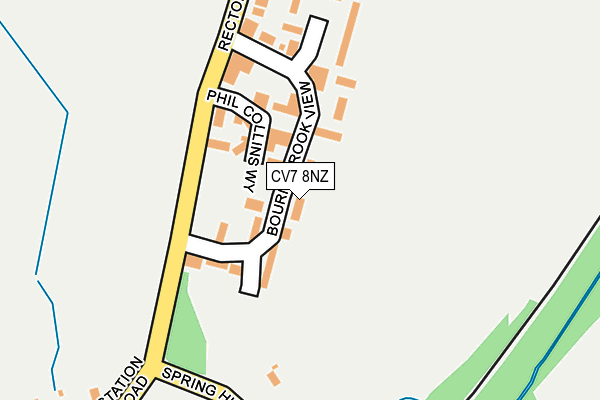 CV7 8NZ map - OS OpenMap – Local (Ordnance Survey)