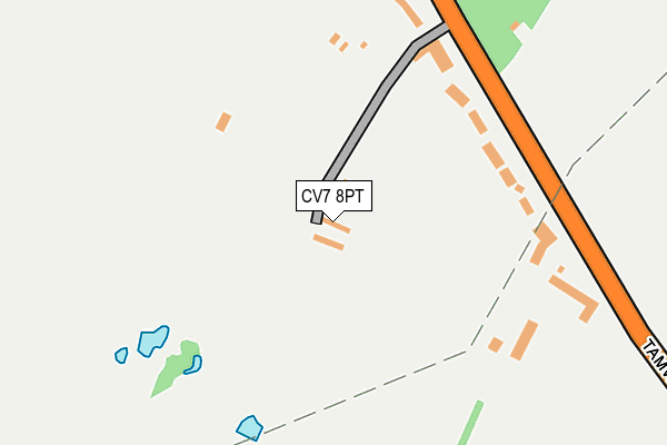 CV7 8PT map - OS OpenMap – Local (Ordnance Survey)