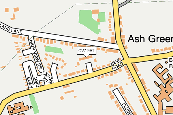 CV7 9AT map - OS OpenMap – Local (Ordnance Survey)