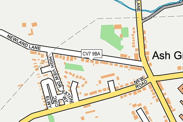 CV7 9BA map - OS OpenMap – Local (Ordnance Survey)