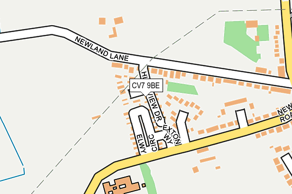 CV7 9BE map - OS OpenMap – Local (Ordnance Survey)