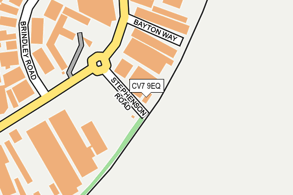 CV7 9EQ map - OS OpenMap – Local (Ordnance Survey)