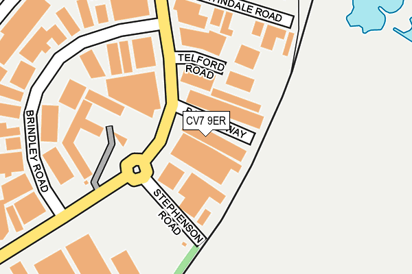 CV7 9ER map - OS OpenMap – Local (Ordnance Survey)