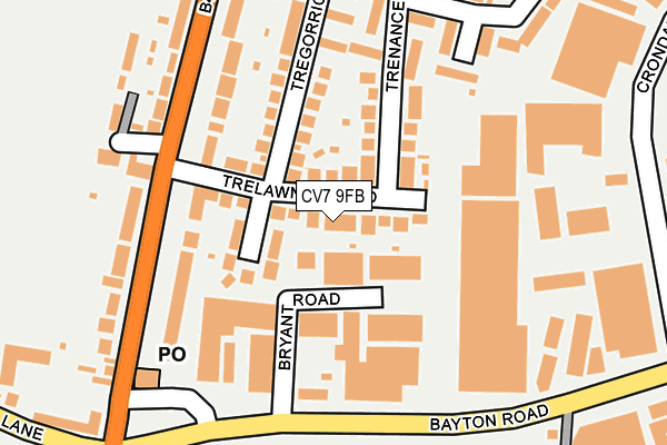 CV7 9FB map - OS OpenMap – Local (Ordnance Survey)