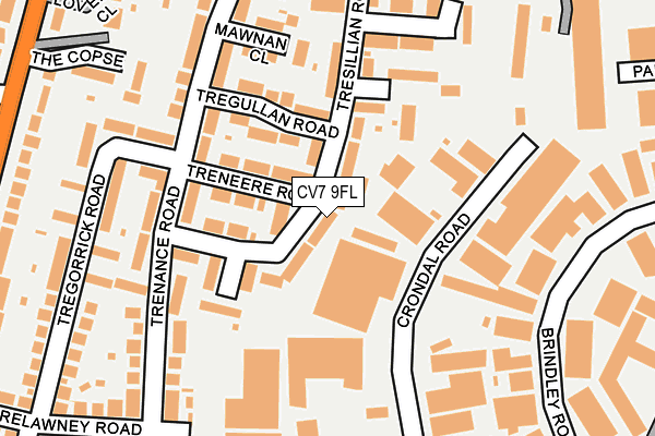 CV7 9FL map - OS OpenMap – Local (Ordnance Survey)