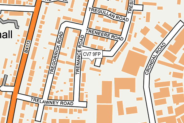 CV7 9FP map - OS OpenMap – Local (Ordnance Survey)