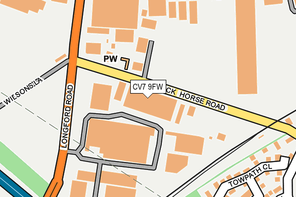 CV7 9FW map - OS OpenMap – Local (Ordnance Survey)