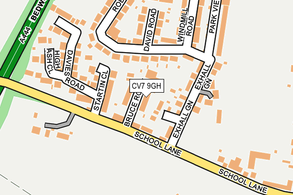 CV7 9GH map - OS OpenMap – Local (Ordnance Survey)