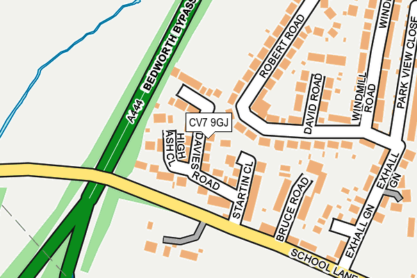 CV7 9GJ map - OS OpenMap – Local (Ordnance Survey)