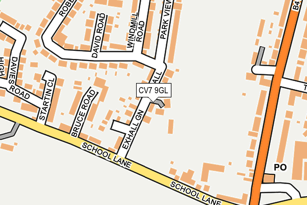 CV7 9GL map - OS OpenMap – Local (Ordnance Survey)