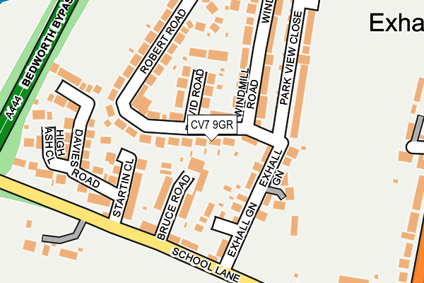 CV7 9GR map - OS OpenMap – Local (Ordnance Survey)