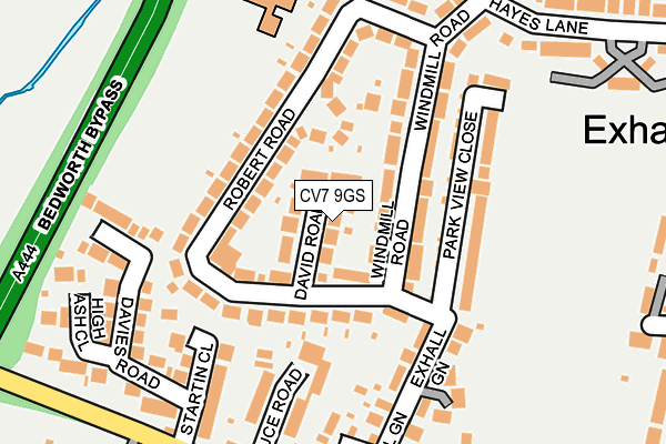 CV7 9GS map - OS OpenMap – Local (Ordnance Survey)