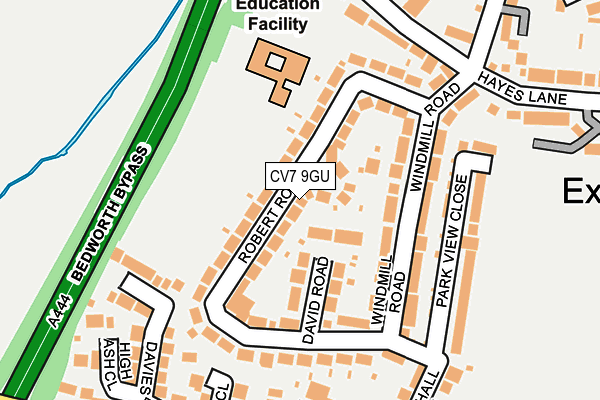 CV7 9GU map - OS OpenMap – Local (Ordnance Survey)