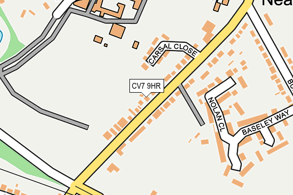 CV7 9HR map - OS OpenMap – Local (Ordnance Survey)