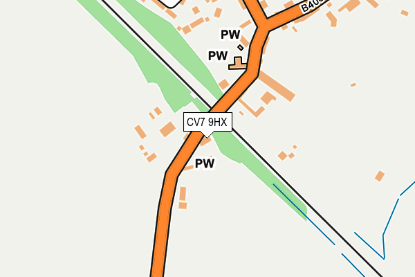 CV7 9HX map - OS OpenMap – Local (Ordnance Survey)