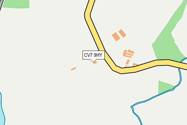 CV7 9HY map - OS OpenMap – Local (Ordnance Survey)