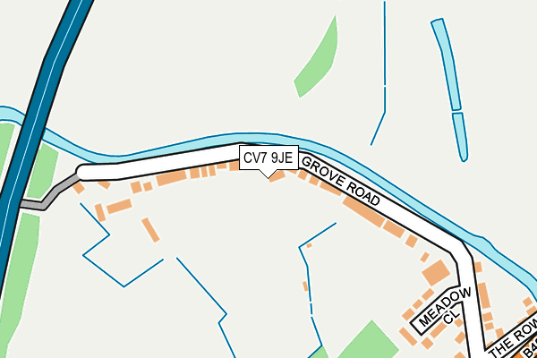 CV7 9JE map - OS OpenMap – Local (Ordnance Survey)