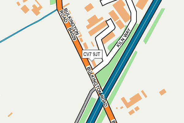 CV7 9JT map - OS OpenMap – Local (Ordnance Survey)