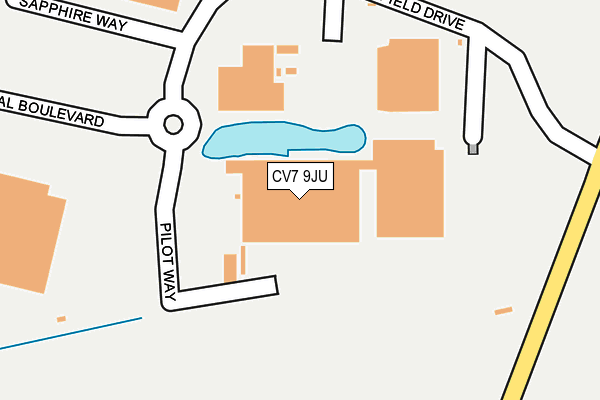 CV7 9JU map - OS OpenMap – Local (Ordnance Survey)