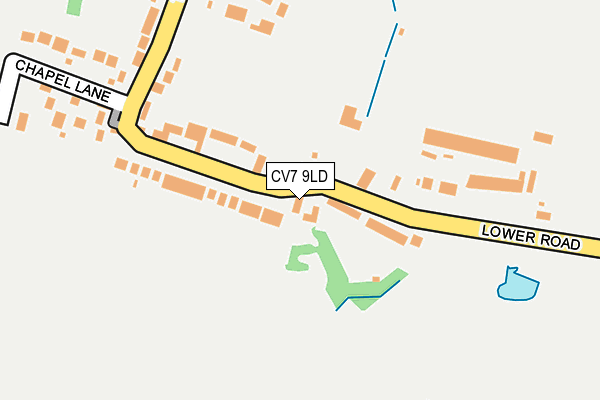 CV7 9LD map - OS OpenMap – Local (Ordnance Survey)