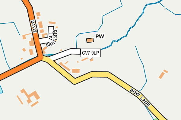 CV7 9LP map - OS OpenMap – Local (Ordnance Survey)