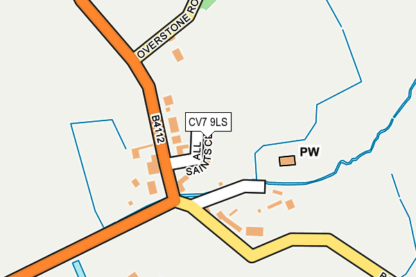 CV7 9LS map - OS OpenMap – Local (Ordnance Survey)